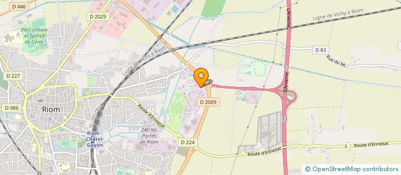 localisation de l'entreprise CIRPA  RIOM