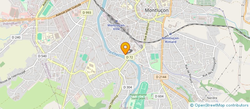 localisation de l'entreprise CIRQU'EN BULLE à MONTLUCON