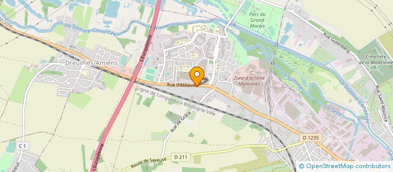 localisation de l'entreprise CIRQU'ONFLEXE à AMIENS