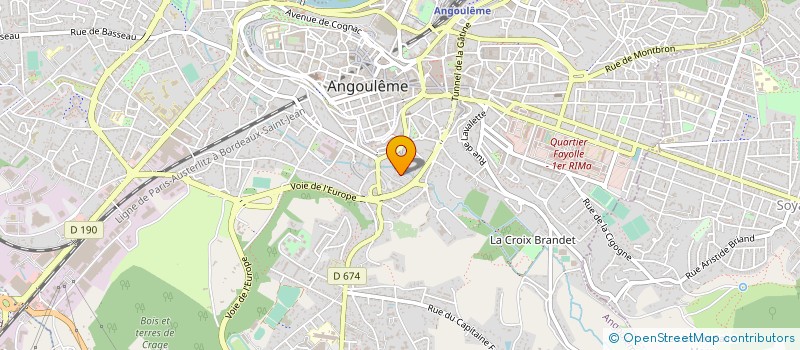 localisation de l'entreprise CIRQUE ANGOULEME ARTHUR KANGOUROU à ANGOULEME