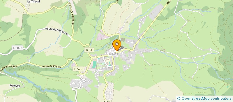 localisation de l'entreprise CIRQUE EN TRIEVES  MENS