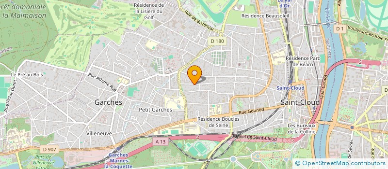 localisation de l'entreprise CIRRUS à SAINT-CLOUD