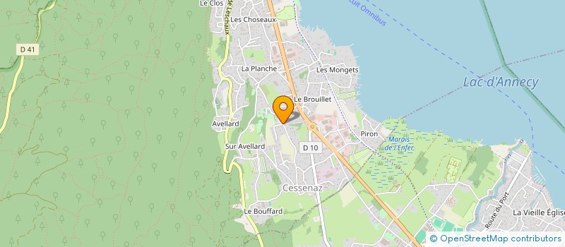 localisation de l'entreprise CIRRUS INVESTISSEMENTS  SEVRIER