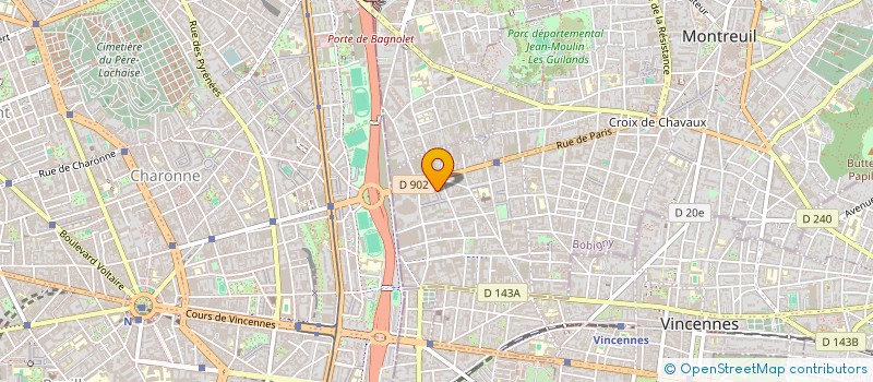 localisation de l'entreprise CIRTA à MONTREUIL