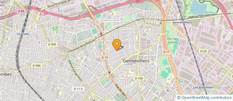 localisation de l'entreprise CIRTA à GENNEVILLIERS