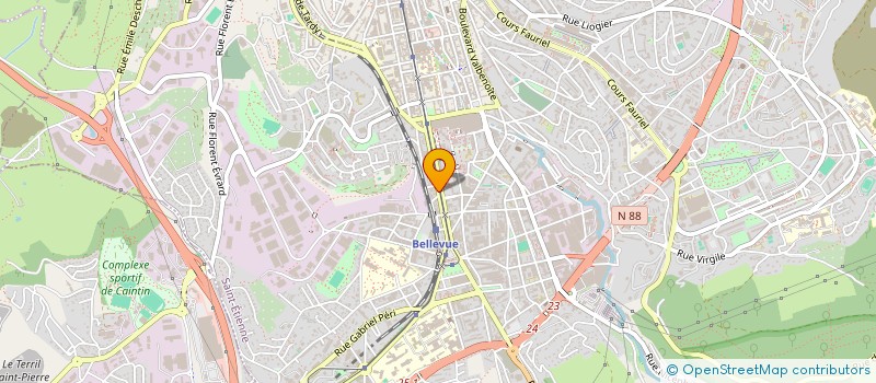 localisation de l'entreprise CIRTA COIFFURE  SAINT-ETIENNE