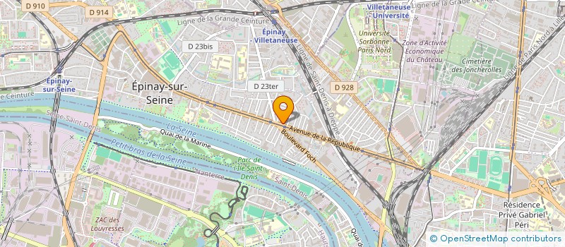 localisation de l'entreprise CIRTA PUB SERVICES à EPINAY-SUR-SEINE