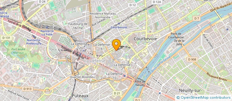 localisation de l'entreprise CIRTEUS à COURBEVOIE