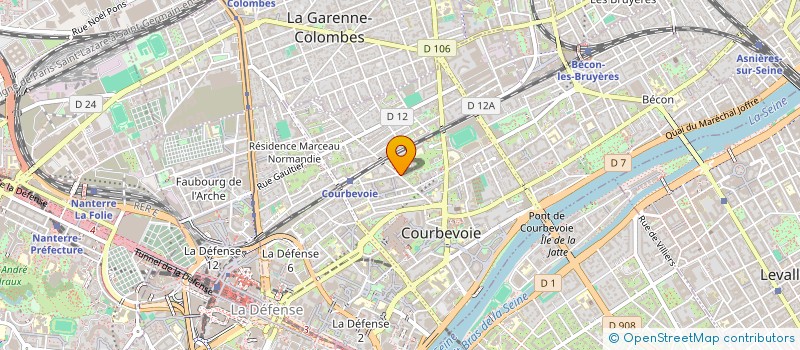 localisation de l'entreprise CIS BAT à COURBEVOIE