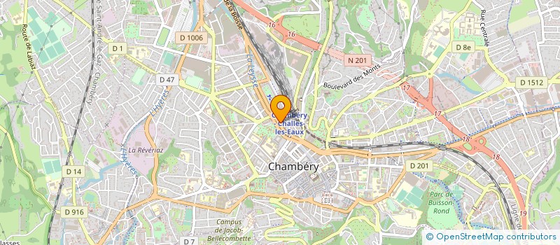 localisation de l'entreprise CIS HABITAT à CHAMBERY