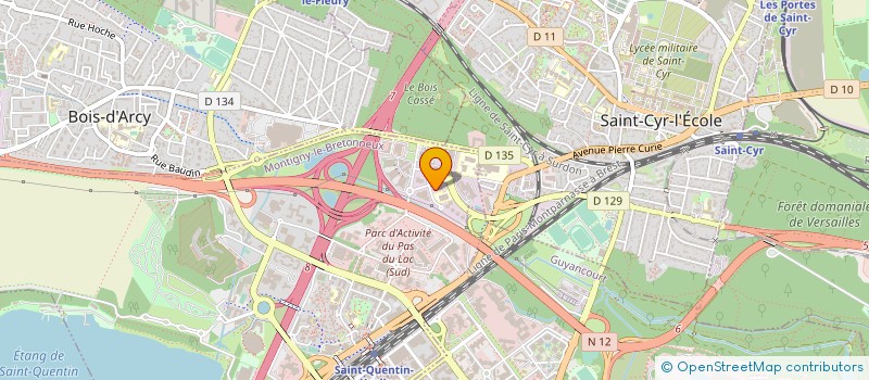 localisation de l'entreprise CIS INFOSERVICES à MONTIGNY-LE-BRETONNEUX