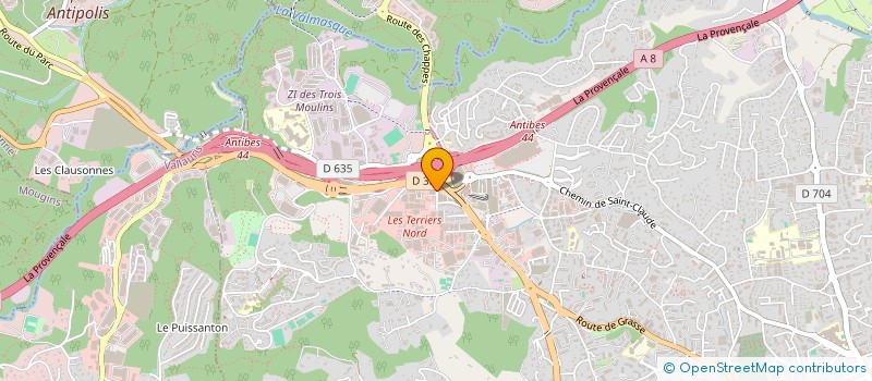 localisation de l'entreprise CIS VALLAURIS à ANTIBES
