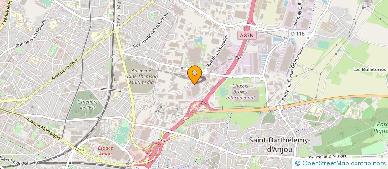 localisation de l'entreprise CISA CONSTRUCTION INGENIERIE SERVICES ADAPTES  LOIRE-AUTHION