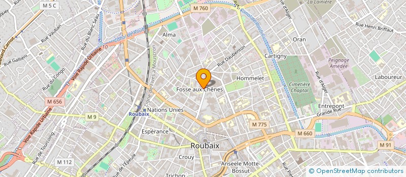 localisation de l'entreprise CISCOM à ROUBAIX