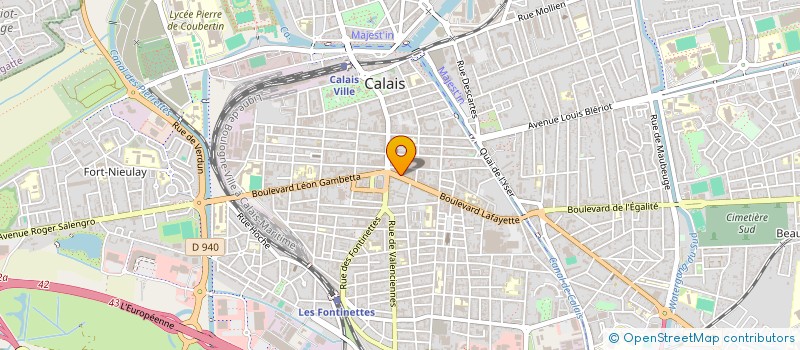 localisation de l'entreprise CISEAUX D'OR  CALAIS