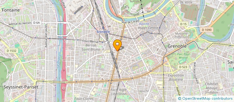 localisation de l'entreprise CISEAUX D'OR BARBER  GRENOBLE