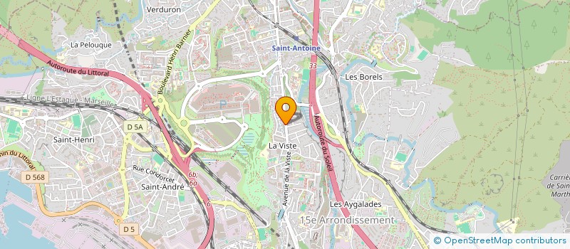 localisation de l'entreprise CISEAUX D'OR COIFFURE à MARSEILLE