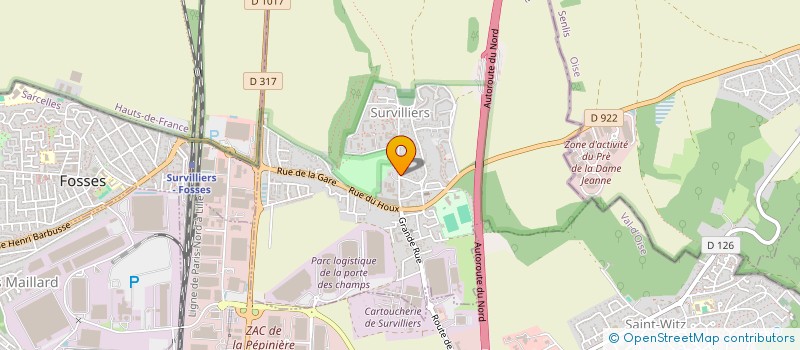 localisation de l'entreprise CISNET 7  SURVILLIERS