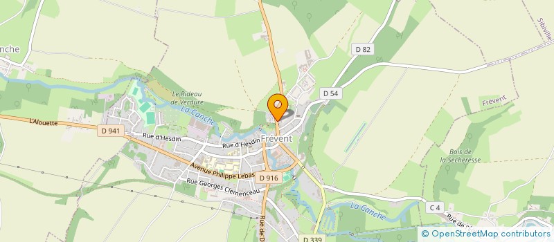 localisation de l'entreprise CISNORD  FREVENT