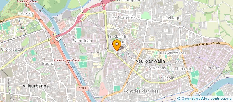 localisation de l'entreprise CISO BAT à VAULX-EN-VELIN