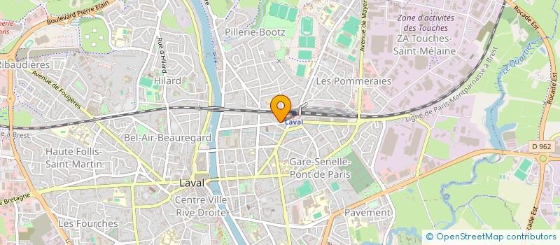 localisation de l'entreprise CISPE MANAGEMENT à LAVAL
