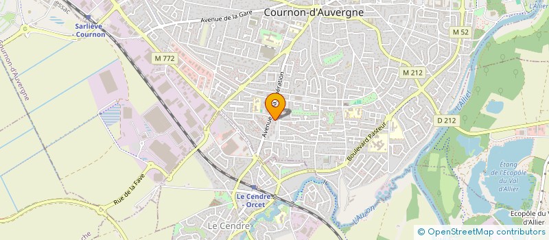 localisation de l'entreprise CISSE TRANSPORT  COURNON-D'AUVERGNE