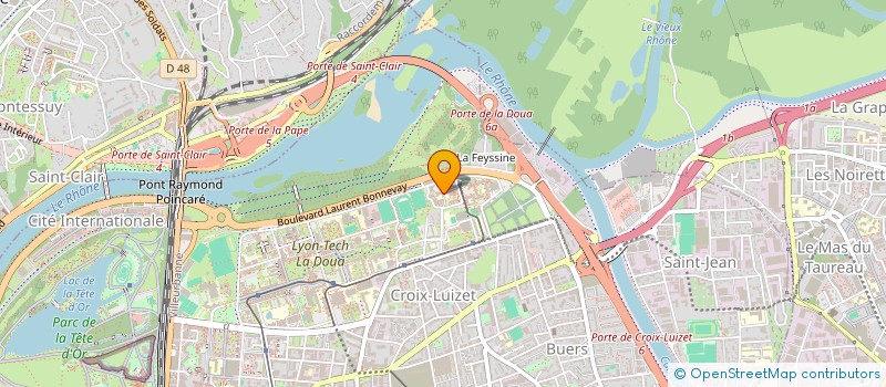 localisation de l'entreprise CISTEN  VILLEURBANNE