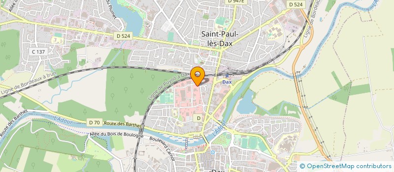localisation de l'entreprise CISTTAA à DAX
