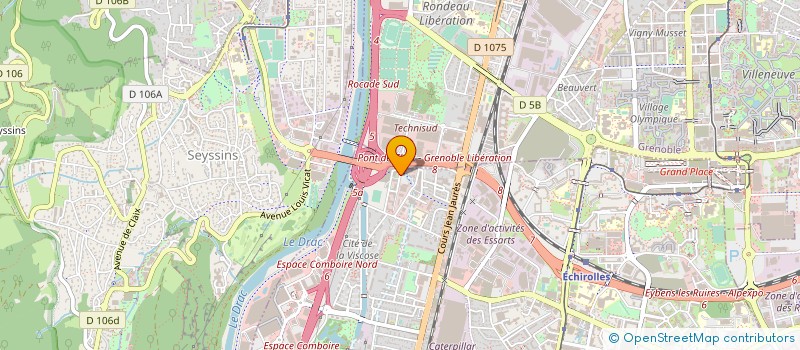 localisation de l'entreprise CIT EQUIPE à ECHIROLLES