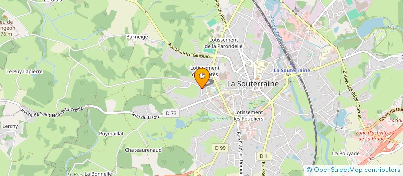localisation de l'entreprise CIT GUERET  LA SOUTERRAINE