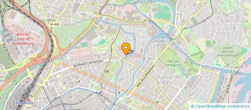 localisation de l'entreprise CITABELLA à STRASBOURG