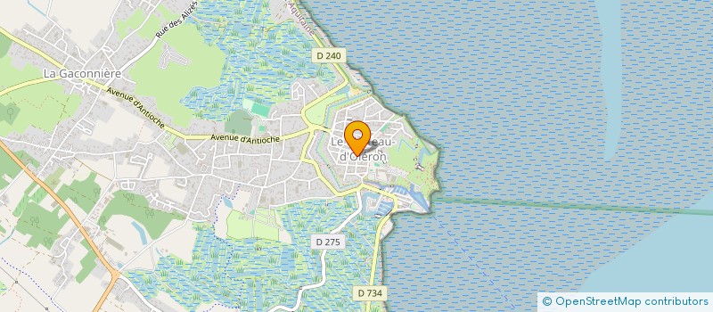 localisation de l'entreprise CITADELLE 17  LE CHATEAU-D'OLERON