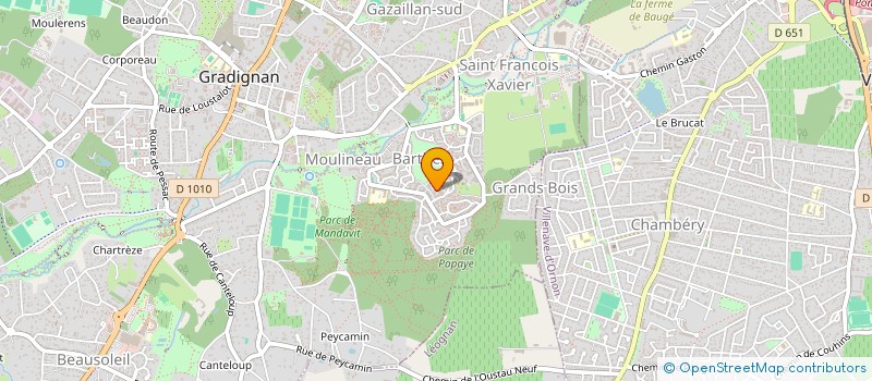 localisation de l'entreprise CITADELLE 477  GRADIGNAN