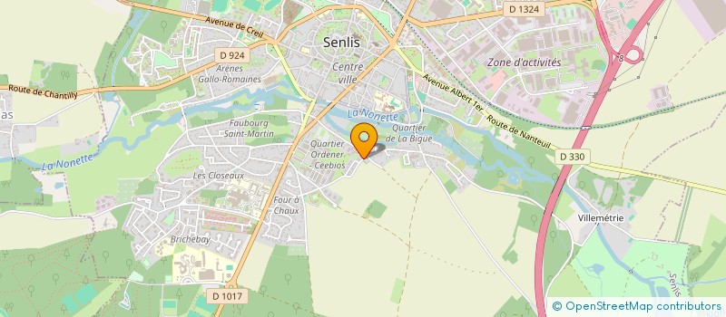 localisation de l'entreprise CITADELLE  SENLIS