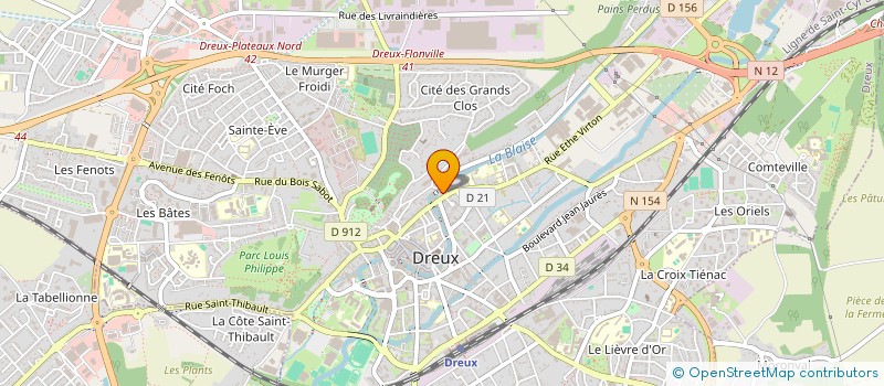 localisation de l'entreprise CITADINE à DREUX
