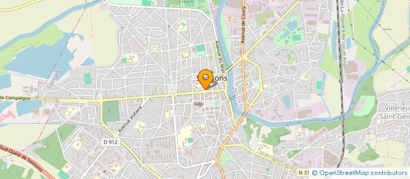 localisation de l'entreprise CITADINE à SOISSONS