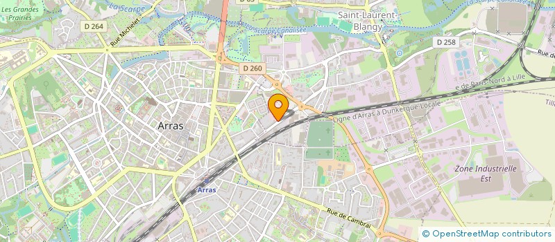 localisation de l'entreprise CITE 3 A  SAINT-LAURENT-BLANGY