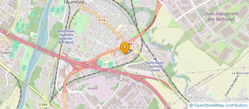 localisation de l'entreprise CITE AUTO COURTOIS  SAINT-OUEN-L'AUMONE