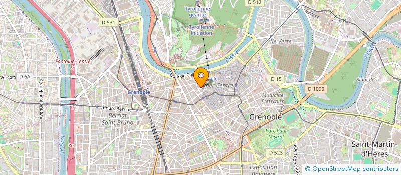 localisation de l'entreprise CITE BUREAUX ALPINA à GRENOBLE