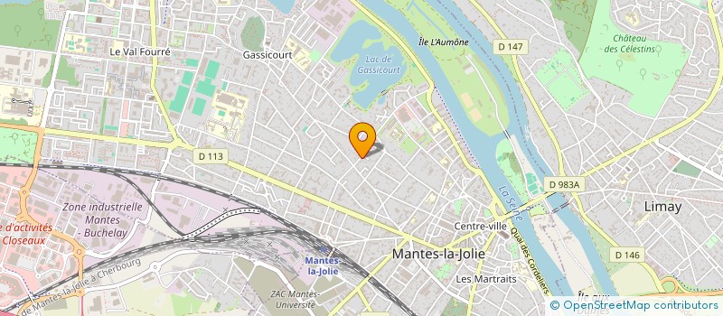 localisation de l'entreprise CITE CAP R  MANTES-LA-JOLIE