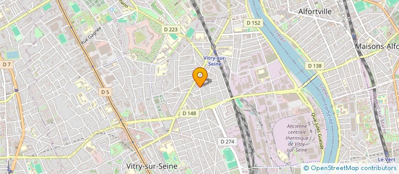 localisation de l'entreprise CITE CCA à VITRY-SUR-SEINE