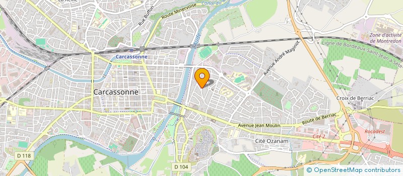 localisation de l'entreprise CITE CLUB SPORTIF  CARCASSONNE