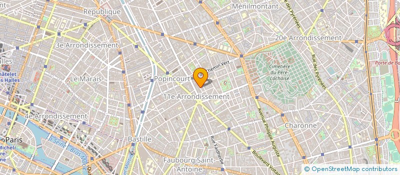 localisation de l'entreprise CITE-COMPO à PARIS