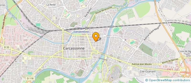 localisation de l'entreprise CITE COURTAGE  CARCASSONNE