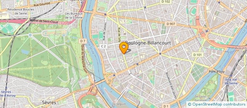 localisation de l'entreprise CITE D'OR CAPITAL à BOULOGNE-BILLANCOURT
