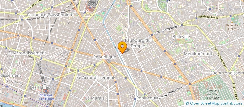 localisation de l'entreprise CITE DANSE à PARIS