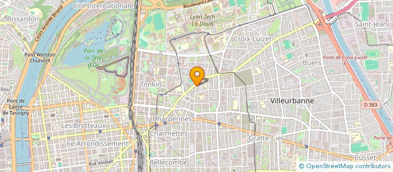 localisation de l'entreprise CITE DE LA RESTAURATION  VILLEURBANNE