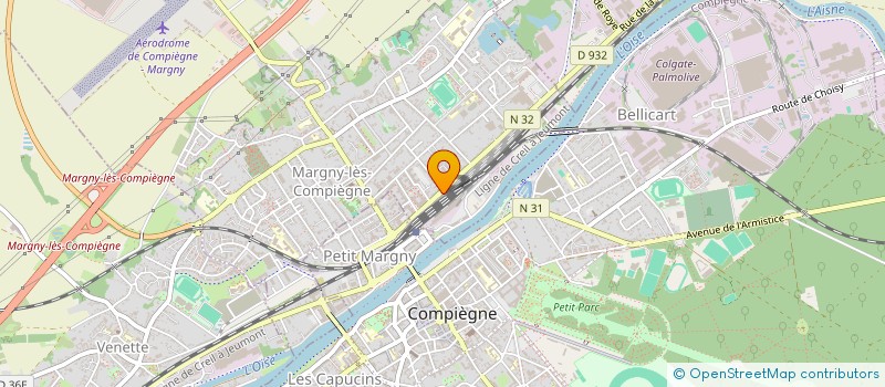 localisation de l'entreprise CITE DES CHEMINOTS  MARGNY-LES-COMPIEGNE