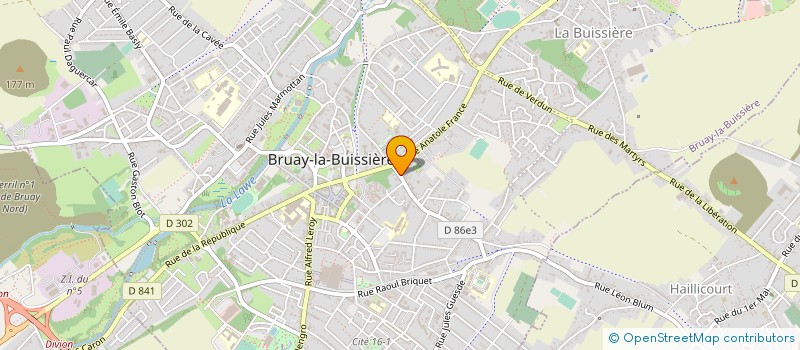 localisation de l'entreprise CITE DES ELECTRICIENS à BRUAY-LA-BUISSIERE