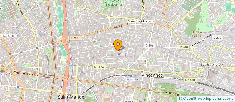localisation de l'entreprise CITE DES ETOILES à MONTREUIL